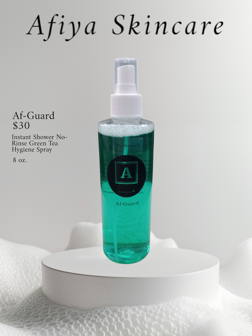 Body - Af-Guard - Instant Shower Cleansing Hygiene Spray - Keep the wipes for babies!